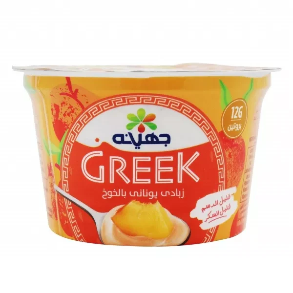 جهينه زبادى يونانى 180 جم خوخ