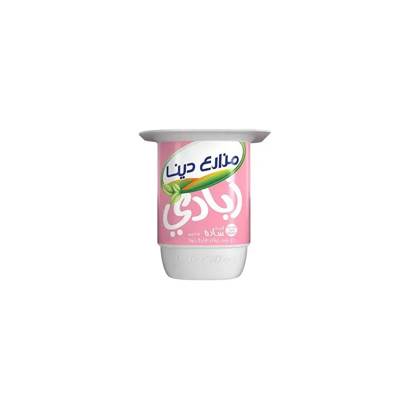 زبادي طبيعي لايت مزارع دينا - 105جم